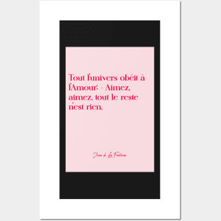 Quotes about love - Jean de la Fontaine Posters and Art